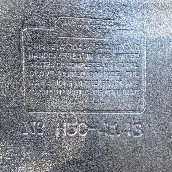 Coach Vintage 1995 Worth Black Leather Crossbody Bag 4143 USA - Picture 3 of 11